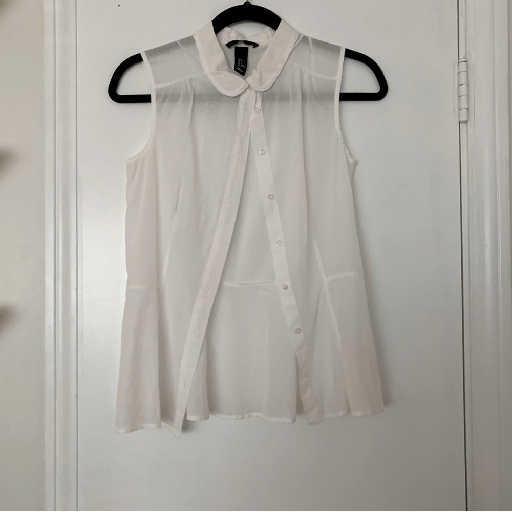 Cotton Peplum Top